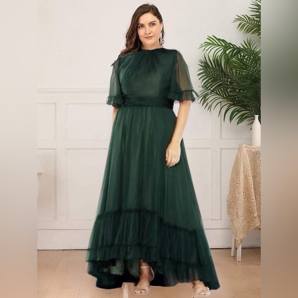 Mac Duggal Dresses & Skirts - Mac Duggal Dark Green Maxi Dress
